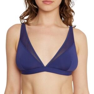 Parade Plunge Bralette in Medium Starry Sky Blue Bra M